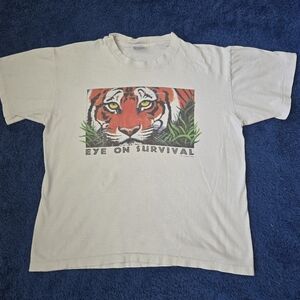 Vintage 1993 Human-i Eye On Survival Tee Shirt by Anvil Size L